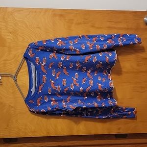 Maeve Fox Print L/S Tee